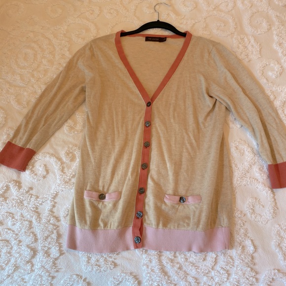 The Limited Sweaters - The Limited color block v-neck cardigan size large